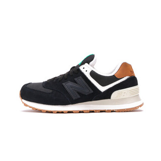 new balance 574系列  WL574SEC 女士复古跑步休闲运动鞋（黑色）37码