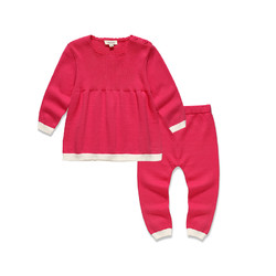 Oissie 奥伊西 1-4岁宝宝纯棉针织毛衣套装两件套