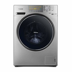 Panasonic 松下 滚筒洗衣机XQG100-EG13T 10公斤除螨带烘干变频 深银色（亚马逊自营商品, 由供应商配送）