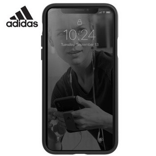 adidas 阿迪达斯 iPhone Xs Max 6.5英寸手机壳 自带卡扣支架（型号32855）