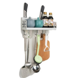 爵派 免打孔厨房置物架 30cm 送安装用品