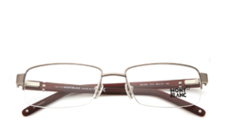 MONT BLANC 万宝龙 传承红与黑系列 MB385-014 半框光学眼镜