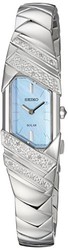 SEIKO 女式 tressia 太阳能 silvertone 手表SUP331