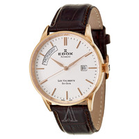 EDOX 依度 Les Vauberts系列 Day Date 83007-37R-AIR 男款机械表