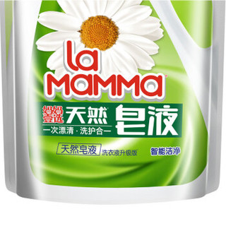 la mamma 妈妈壹选 WLS20160510003 温和不伤手去油斑洗衣液 清香型 500mlx6