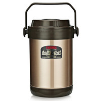 THERMOS膳魔师1.5L高真空不锈钢便携保温节能调理提锅 RPF-20香槟色