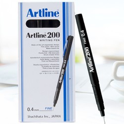 Artline 旗牌 针管笔 0.4mm 黑色 12支/盒 *5件