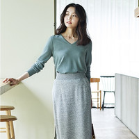 优衣库 UNIQLO 408710 女装 精纺美利奴V领针织衫(长袖)