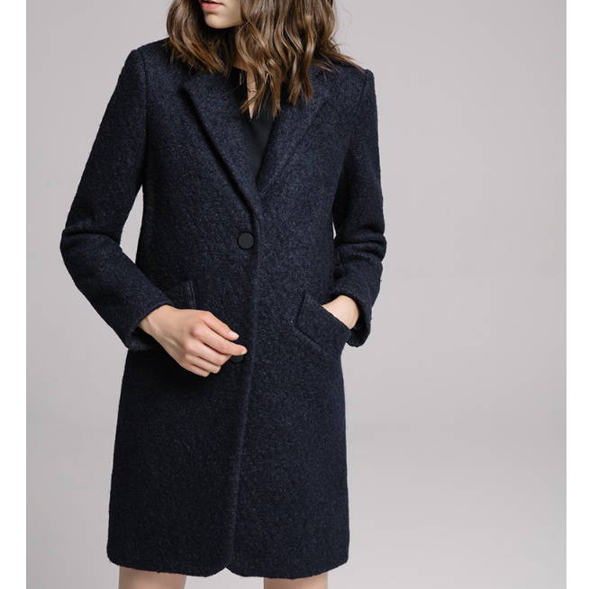  ANDREWMARC XFSW8AW608MNY 女式西装领羊毛呢大衣