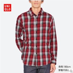 优衣库 UNIQLO 411908 男装 法兰绒格子衬衫