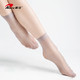 耐尔超薄丝袜女玻璃丝超透时尚休闲短袜10D  NAIER 灰色 均码