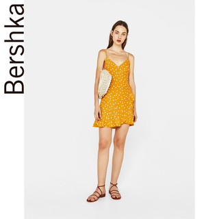 Bershka 巴适卡 05444168305-23 女士波点V领吊带连衣短裙