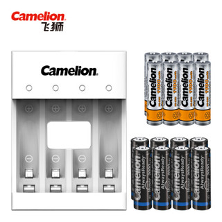飞狮（Camelion）BC-0807S 4槽USB充电套装配8节5号2000毫安+8节7号1100毫安充电电池 鼠标/键盘