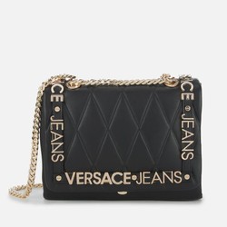 VERSACE JEANS QUILTED LOGO 女士链条包