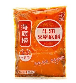 海底捞 醇香牛油火锅底料 150g *2件