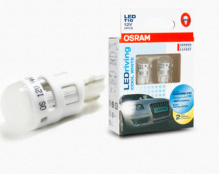 OSRAM 欧司朗 LED汽车多功能辅助灯  T10 6000K 白光