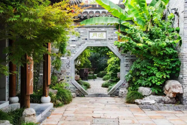 古宅改建体验晚清富贾生活扬州长乐客栈主题文化酒店1晚2大1小早餐瘦