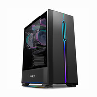 aigo 爱国者 T20 RGB ATX机箱 半侧透 黑色