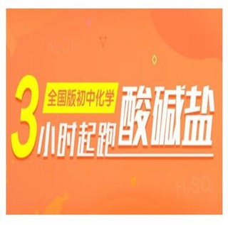 学而思网校 3小时起跑酸碱盐（全国版） 直播课