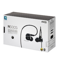 AKG 爱科技 N5005 入耳式挂耳式蓝牙耳机 钢琴黑