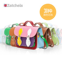 Zatchels ZAT579 迷你牛皮剑桥包 深红色