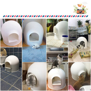 PIDAN 雪屋猫窝 猫沙盆猫屎盆封闭式猫厕所猫咪用品  大号