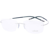 Silhouette 诗乐 中性款绿色无框光学眼镜架眼镜框 5299 02 6063 54MM