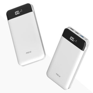 MEIYI 美逸 GT20Plus 移动电源 (双向快充、Type-C输入、多口输出、20000mAh、白色)