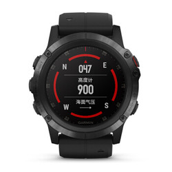 GARMIN 佳明  fenix5X Plus 运动智能手表 黑色ADLC