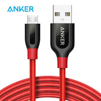 ANKER 数据线 (Micro USB、0.9米、红色)