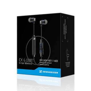 SENNHEISER 森海塞尔 CX 6.00BT 入耳式颈挂式蓝牙耳机 黑色