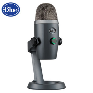 Blue yeti Nano 小雪怪USB专业电容麦克风 电脑手机游戏直播 主播唱歌喊麦话筒 全民K歌唱吧会议录音 魅影灰