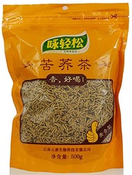 咏轻松 云南雪域高原特产 黄苦荞茶 全株 麦香型 500克/袋