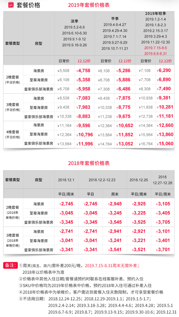 三亚亚特兰蒂斯酒店2-4晚亲子度假套餐（含2大2小自助早/晚餐，水世界、水族馆畅玩）