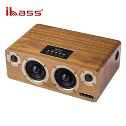 ibass solo II代蓝牙音箱 木质音响 2.0有源hifi音箱 台式桌面电脑音箱 SOLO旗舰II代橡木