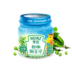 HEINZ 亨氏甜嫩豌豆泥 113克/瓶