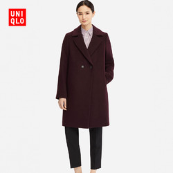 UNIQLO 优衣库 409862 女士羊毛混纺大衣