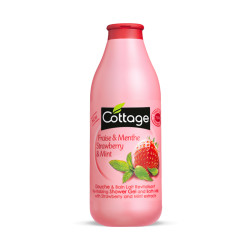 Cottage悠香伊精萃薄荷草莓泡泡浴香水沐浴露持久留香滋润750毫升