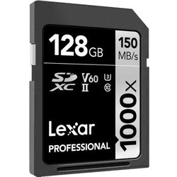 Lexar  雷克沙  SD卡128G 1000X 150M 高速单反相机内存卡