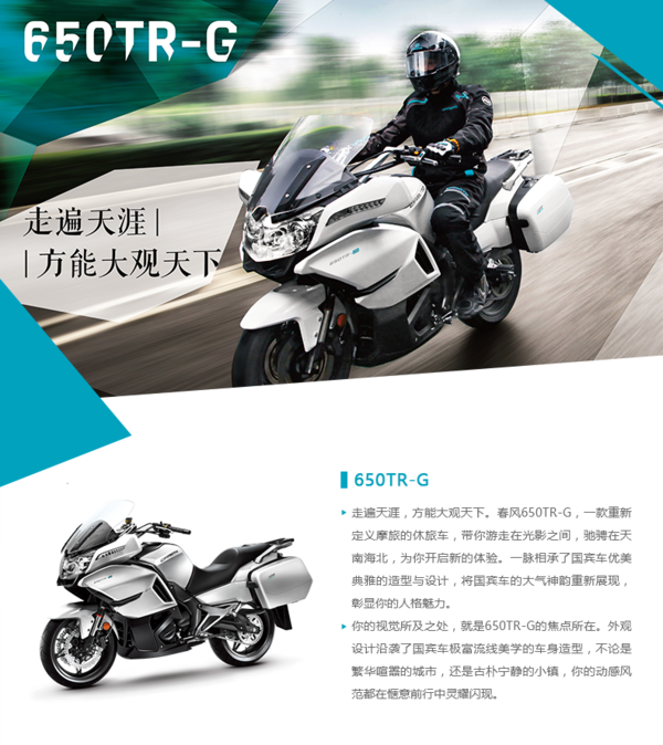 春风/CFMOTO 650TR-G尊享版 大排量 摩托车 水冷电喷