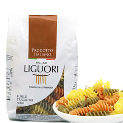 意大利进口 巧意牌（Liguori）通心粉意面 意粉 三色螺丝粉 250g *10件