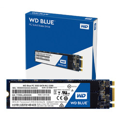 WD 西部数据 Blue 3D NAND M.2 2280 固态硬盘 500GB（WDS500G2B0B）