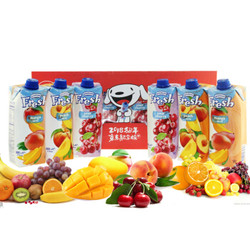 鲜芬果汁礼盒保加利亚进口(酸樱桃+桃+芒果) 500mL*6