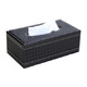 值友专享：Richblue 悦利 1857 皮革抽纸盒 黑色编织纹