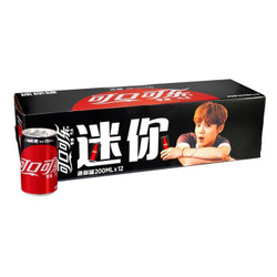 可口可乐 Coca-Cola 零度 Zero 汽水 碳酸饮料 200ml*12罐 *2件