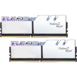 G.SKILL 芝奇 Trident Z Royal 皇家戟 DDR4 台式机内存 (8GB*2、3000频率、铠甲银)