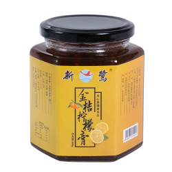 新鹭金桔柠檬膏茶泡水喝的饮品果酱涂抹面包办