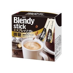 AGF Blendy系列 三合一速溶牛奶咖啡  微糖 可冷冲 7.7g/支*30支 *2件