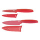 WMF 福腾宝 不锈钢红色刀具两件套 红色