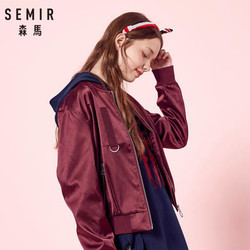 Semir 森马 13057080203 女士字母刺绣夹克